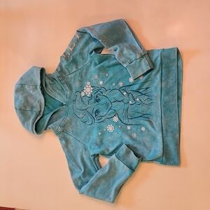 Disney Frozen Elsa blue hooded sweatshirt 9 10